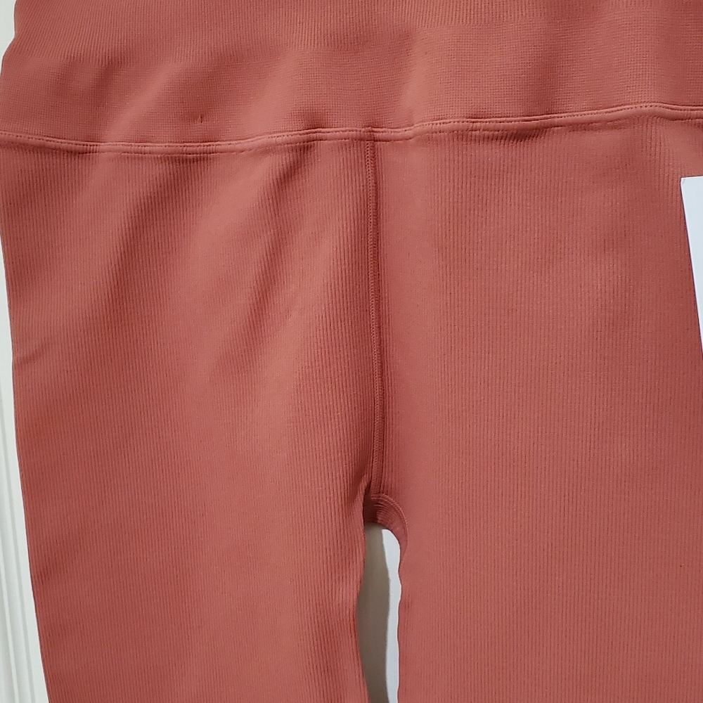 NWT Spiritual Ganster Burnt Orange Ribbed Biker Shorts Sz M/L - Picture 5 of 12